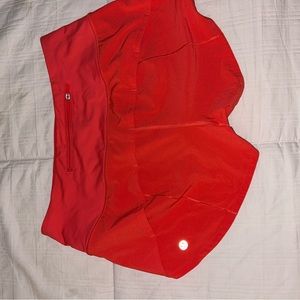 LULULEMON high rise speed up shorts